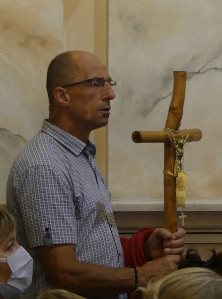 30. Piesza Pielgrzymka Diecezji Bielsko-Żywieckiej na Jasną Górę - Msza św. w Hałcnowie