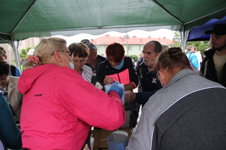 Gościna pielgrzymów w Wilamowicach - po drodze z Hałcnowa i Pisarzowic - 2021