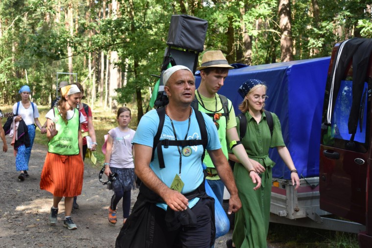 XVIII PPDŚ na Jasną Górę - dzień 7 - Łomnica-Cisie
