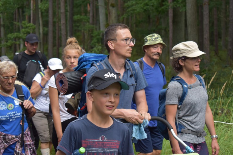 XVIII PPDŚ na Jasną Górę - dzień 7 - Łomnica-Cisie