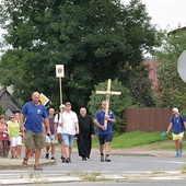 ▲	Trasa wytyczona przez Rycerzy Kolumba liczyła 21 km.