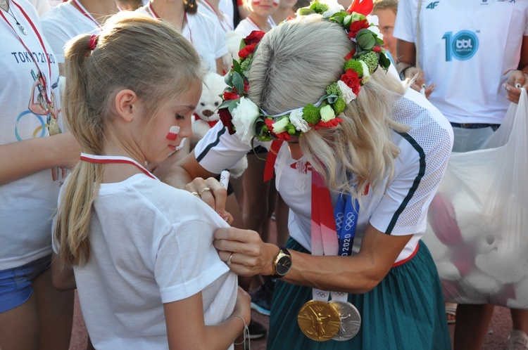 Powitanie Justyny Święty-Ersetic w Raciborzu