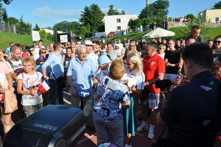 Powitanie Justyny Święty-Ersetic w Raciborzu