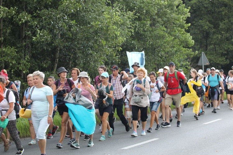 19. Pielgrzymka Dekanatu Czechowickiego na Jasną Górę - na trasie