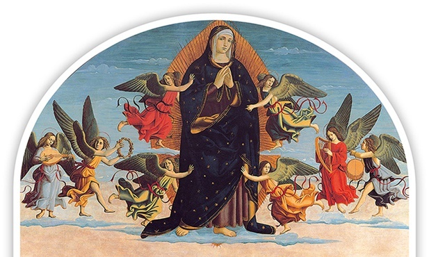 Nicola Filotesio zwany Cola dell’AmatriceZaśnięcie i wniebowzięcie Maryiolej na desce, 1515–1516Muzea Kapitolińskie, Rzym