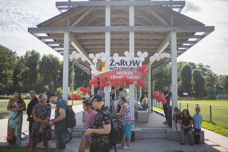 Przywitanie Pawła Fajdka w Żarowie