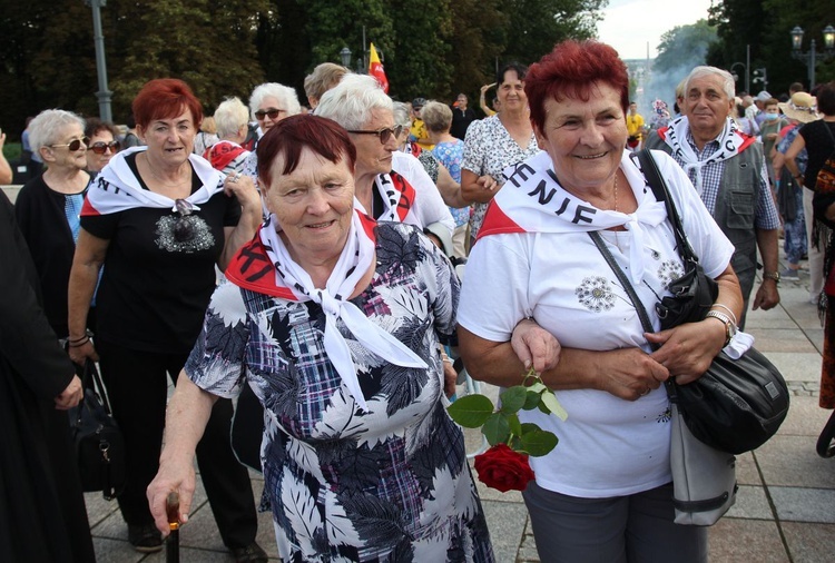 Powitanie 30. Pieszej Pielgrzymki Diecezji Bielsko-Żywieckiej na Jasnej Górze - 2021