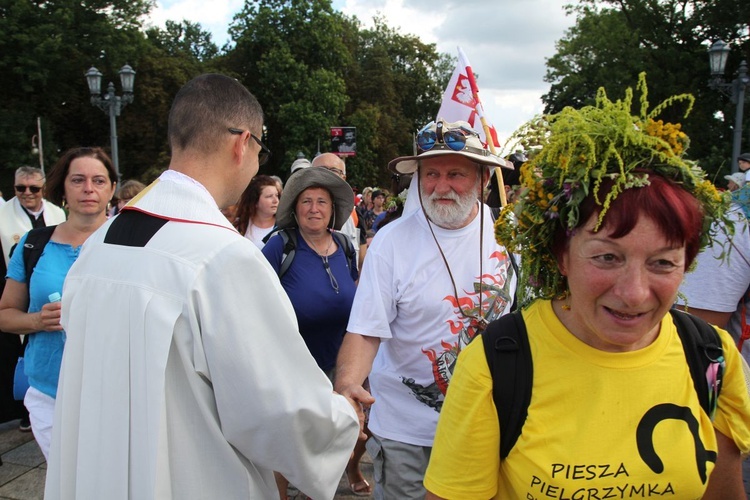 Powitanie 30. Pieszej Pielgrzymki Diecezji Bielsko-Żywieckiej na Jasnej Górze - 2021