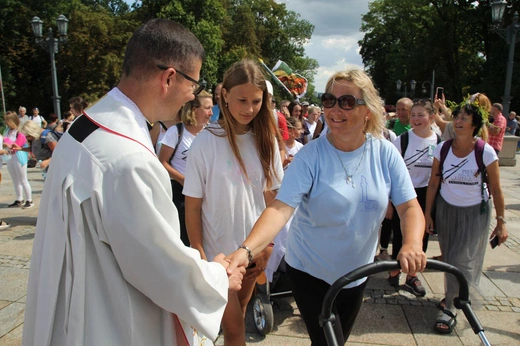 Powitanie 30. Pieszej Pielgrzymki Diecezji Bielsko-Żywieckiej na Jasnej Górze - 2021