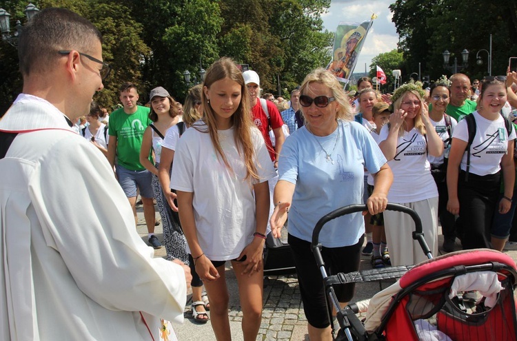 Powitanie 30. Pieszej Pielgrzymki Diecezji Bielsko-Żywieckiej na Jasnej Górze - 2021