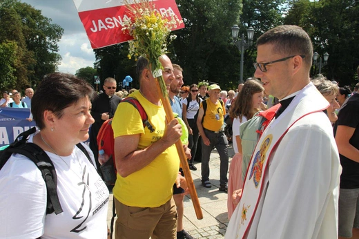 Powitanie 30. Pieszej Pielgrzymki Diecezji Bielsko-Żywieckiej na Jasnej Górze - 2021