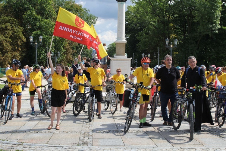 Powitanie 19. Andrychowskiej Pielgrzymki Rowerowej na Jasnej Górze - 2021