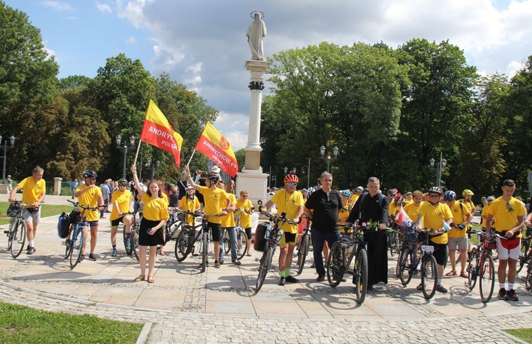 Powitanie 19. Andrychowskiej Pielgrzymki Rowerowej na Jasnej Górze - 2021