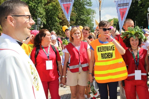 Powitanie 38. Oświęcimskiej Pieszej Pielgrzymki na Jasnej Górze - 2021