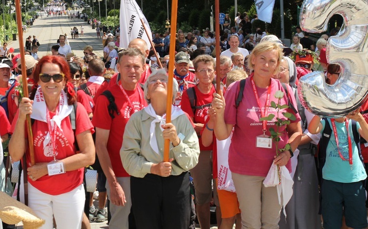 Powitanie 30. Cieszyńskiej Pieszej Pielgrzymki na Jasnej Górze - 2021