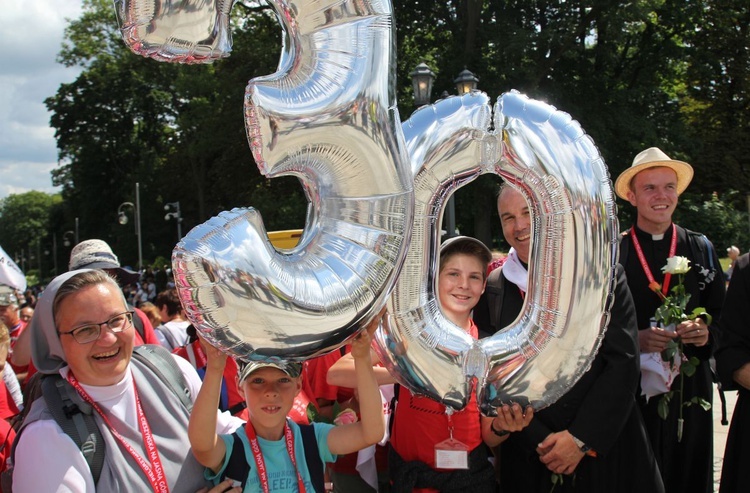 Powitanie 30. Cieszyńskiej Pieszej Pielgrzymki na Jasnej Górze - 2021