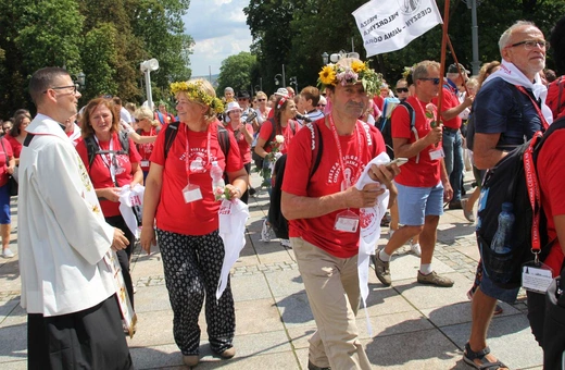 Powitanie 30. Cieszyńskiej Pieszej Pielgrzymki na Jasnej Górze - 2021