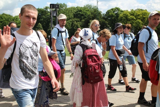 Powitanie pieszej pielgrzymki z Istebnej na Jasnej Górze - 2021