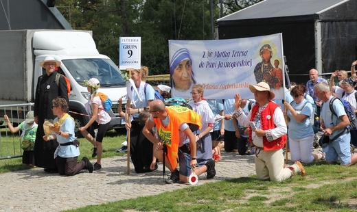 Powitanie pieszej pielgrzymki z Istebnej na Jasnej Górze - 2021