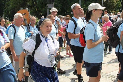 Powitanie pieszej pielgrzymki z Istebnej na Jasnej Górze - 2021