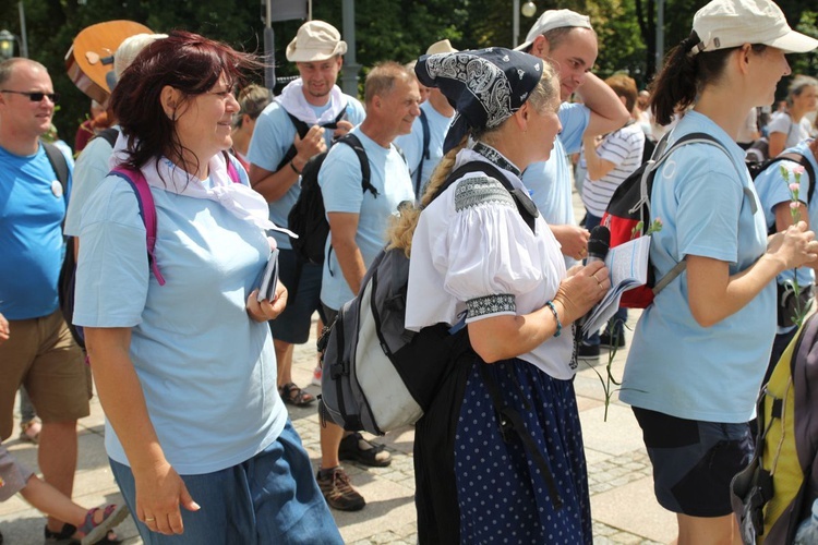 Powitanie pieszej pielgrzymki z Istebnej na Jasnej Górze - 2021