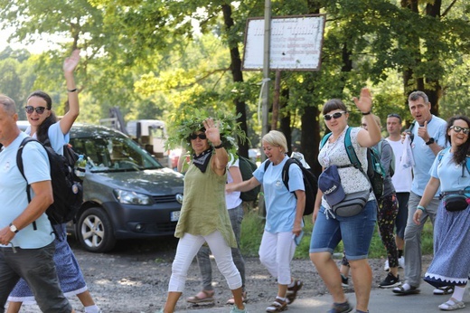 Pielgrzymka z Istebnej na Jasną Górę - 2021 - na trasie