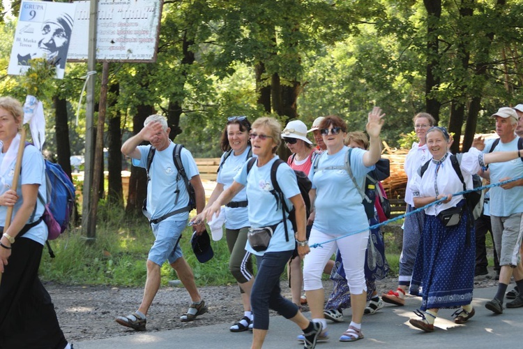 Pielgrzymka z Istebnej na Jasną Górę - 2021 - na trasie