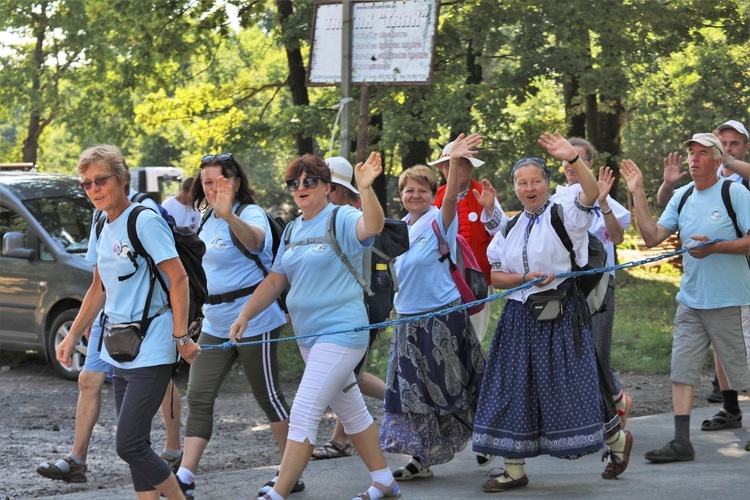 Pielgrzymka z Istebnej na Jasną Górę - 2021 - na trasie