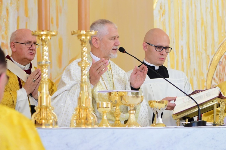 Zagaje. Poświęcenie kościoła