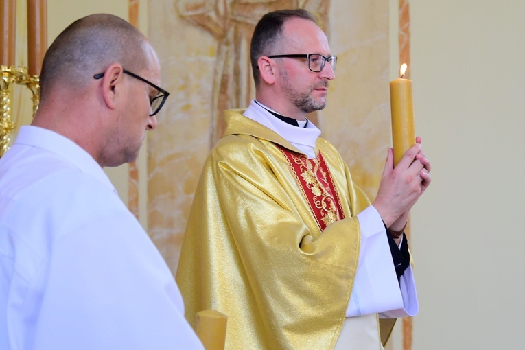 Zagaje. Poświęcenie kościoła