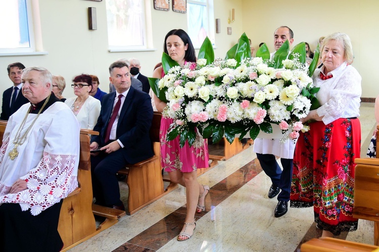 Zagaje. Poświęcenie kościoła