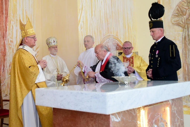 Zagaje. Poświęcenie kościoła