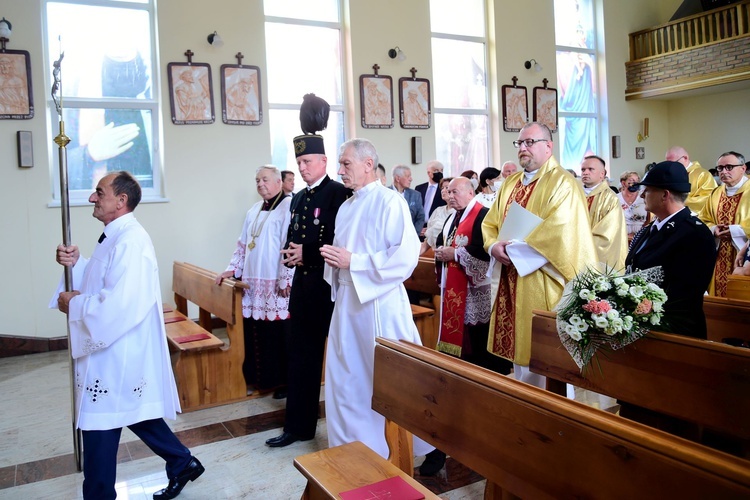 Zagaje. Poświęcenie kościoła