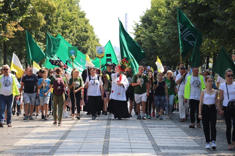 Wejście XXVI ŁPPM na Jasną Górę