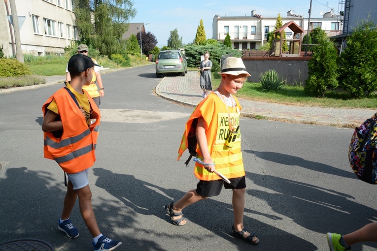 Start jedynek niebieskiej i żółtej