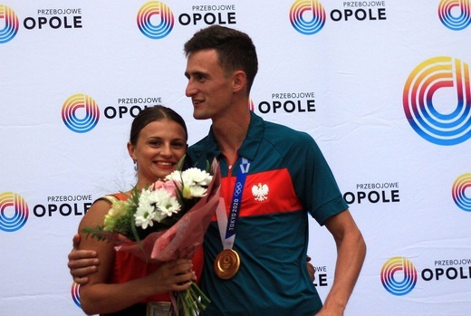 Powitanie mistrza olimpijskiego Dawida Tomali w Opolu