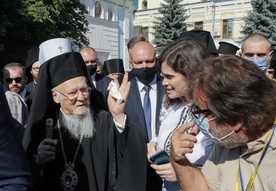 Bratłomiej I podczas spotkania z mieszkańcami Kijowa