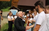 Powitanie symboli ŚDM na Śnieżnicy