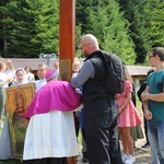 Powitanie symboli ŚDM na Śnieżnicy