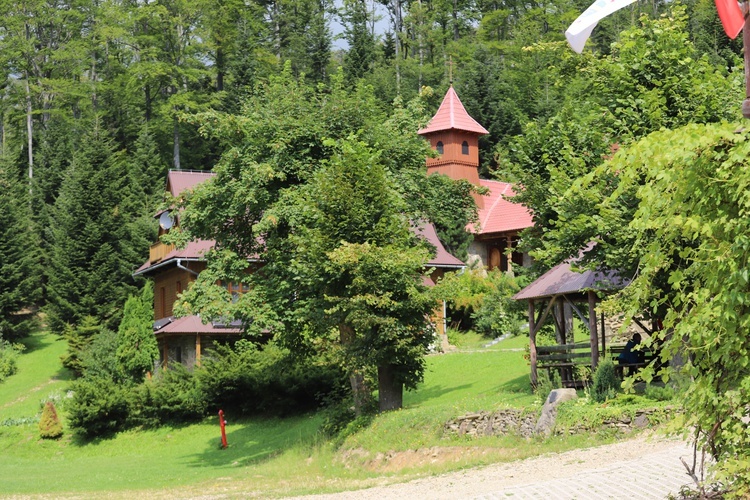 Powitanie symboli ŚDM na Śnieżnicy