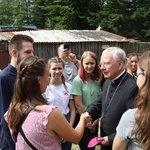 Powitanie symboli ŚDM na Śnieżnicy