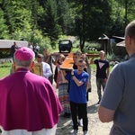 Powitanie symboli ŚDM na Śnieżnicy