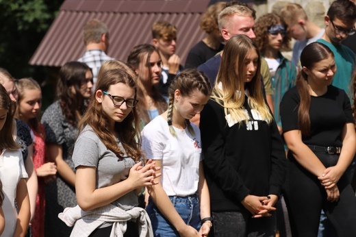 Powitanie symboli ŚDM na Śnieżnicy