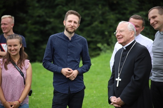 Powitanie symboli ŚDM na Śnieżnicy