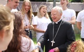 Powitanie symboli ŚDM na Śnieżnicy