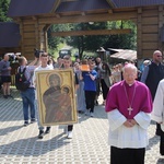 Powitanie symboli ŚDM na Śnieżnicy