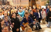 Wieczorne powitanie 410. Pielgrzymki Żywieckiej w Żywcu - 2021