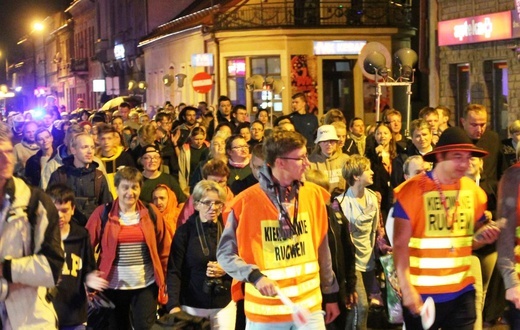Wieczorne powitanie 410. Pielgrzymki Żywieckiej w Żywcu - 2021