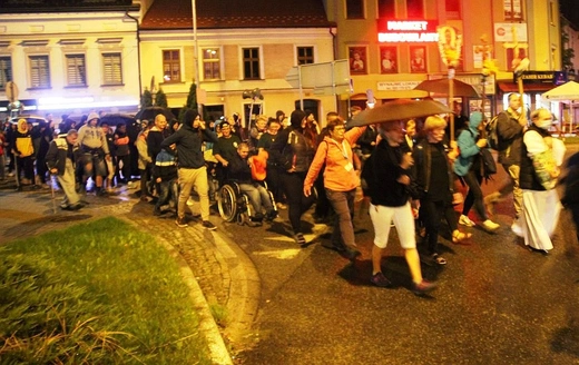 Wieczorne powitanie 410. Pielgrzymki Żywieckiej w Żywcu - 2021