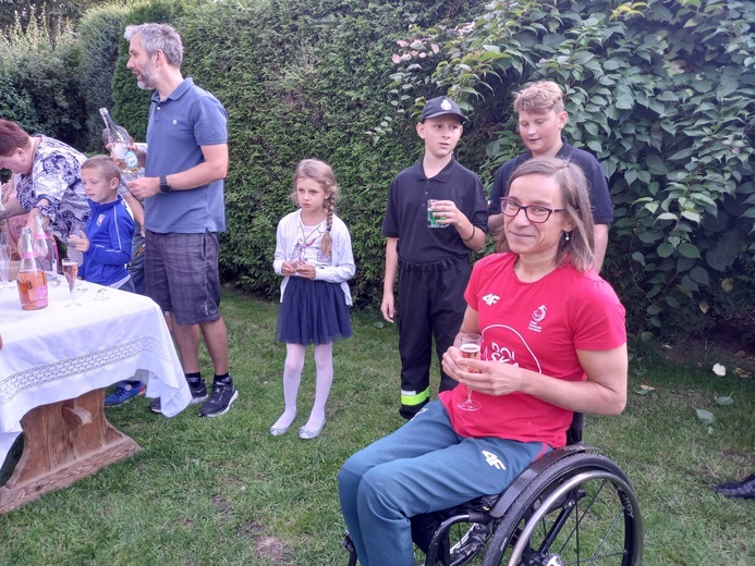 Powitanie Renaty Kałuży, brązowej medalistki z Tokio